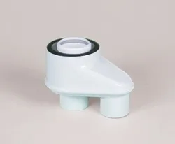 Rookgasketeladapter, Ubbink Rolux HRtop, kunststof, parallel / concentrisch, 80/125mm - 80/80mm